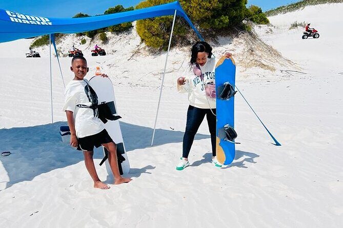 2 hours sandboarding experience in Capetown - Stand-up carving versus sitting like a sand toboggan