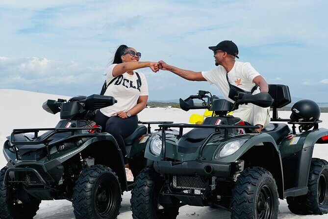 30 minutes Quad Biking, FREE Sandboarding and Content Creation - Atlantis Dunes quad biking: fast excitement with big Cape Town views
