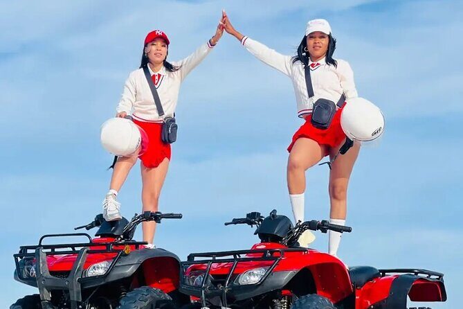 AFFORDABLE Quad Biking Atlantis Dunes+ PHOTOS - Photo time: capturing the dunes without slowing the ride to a crawl