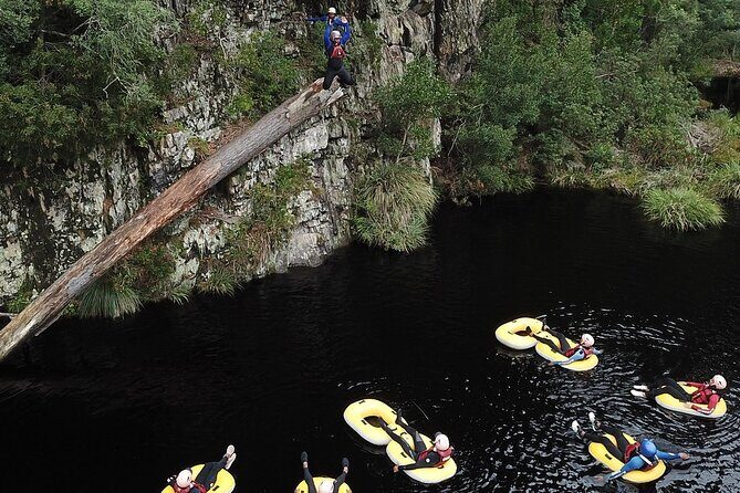 Blackwater Tubing Green Route Forest Adventure - Tubes to the sandy beach: the route switch that keeps it fun