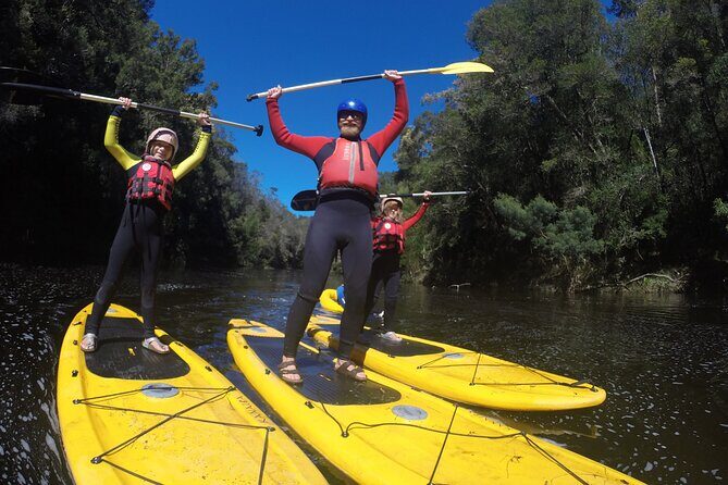 Blackwater Tubing Green Route Forest Adventure - Upstream paddling in calm reserve water
