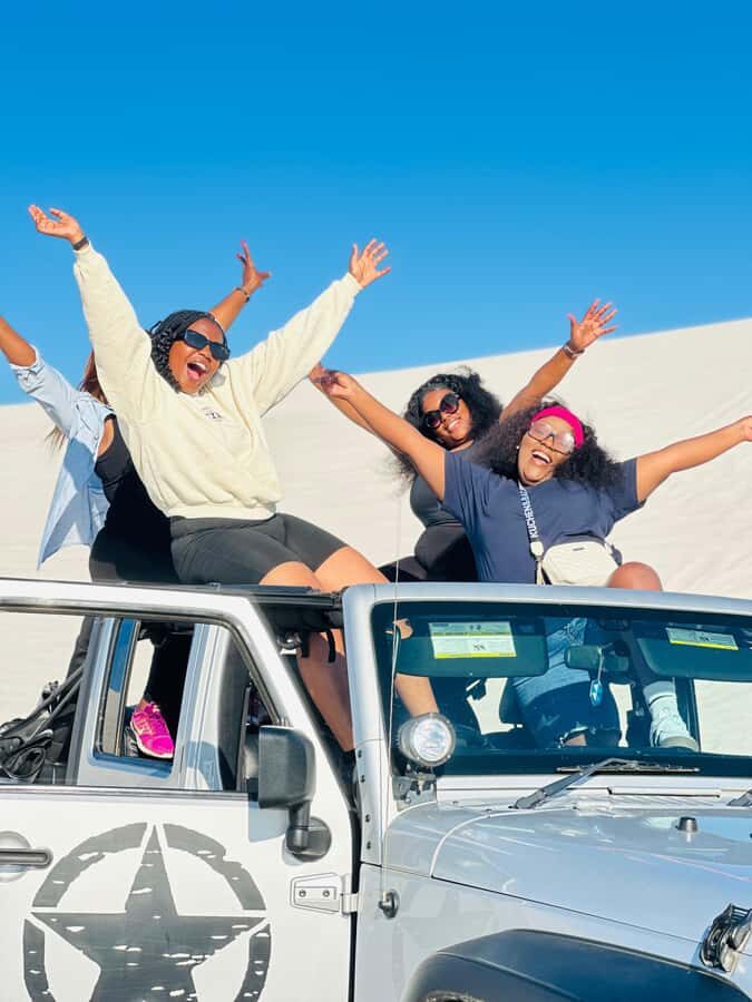 Cape Town Dessert Thrill: 4x4 Dune Venture - The 40-minute rhythm: jeep ride, dunes, and quick photo chances