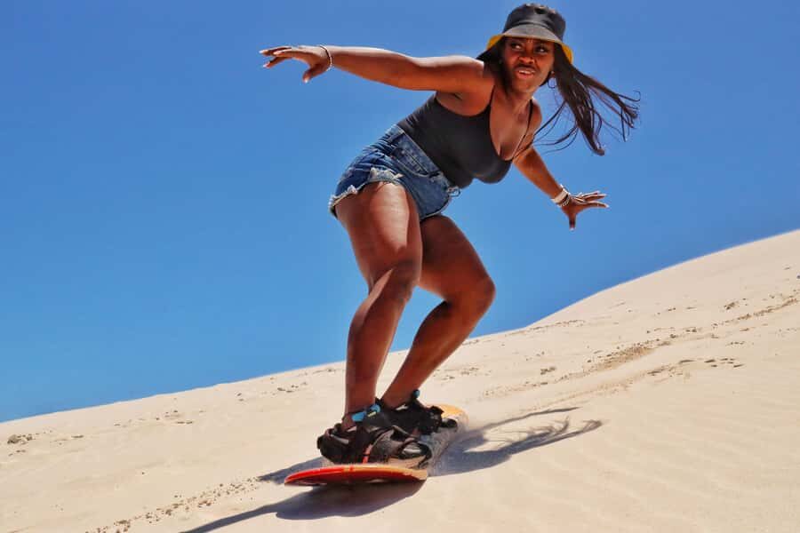 Cape Town: Guided Sand Boarding Experience at Atlantis Dunes - Getting there and finding Tendai outside Cape Town