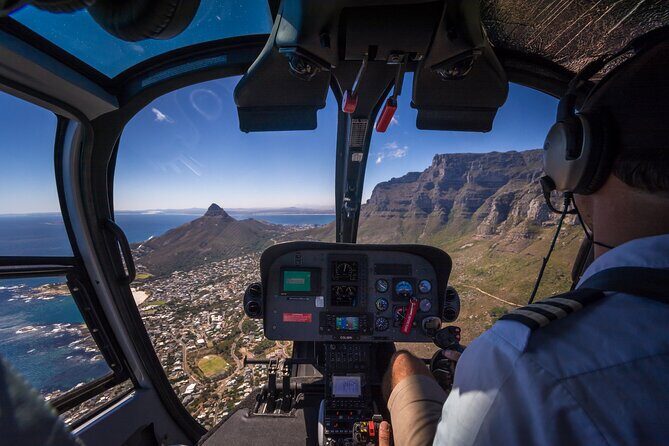 Cape Town Helicopter Tour: City Hopper - The flight route: Table Mountain, Lion’s Head, and the mountain-and-coast contrast