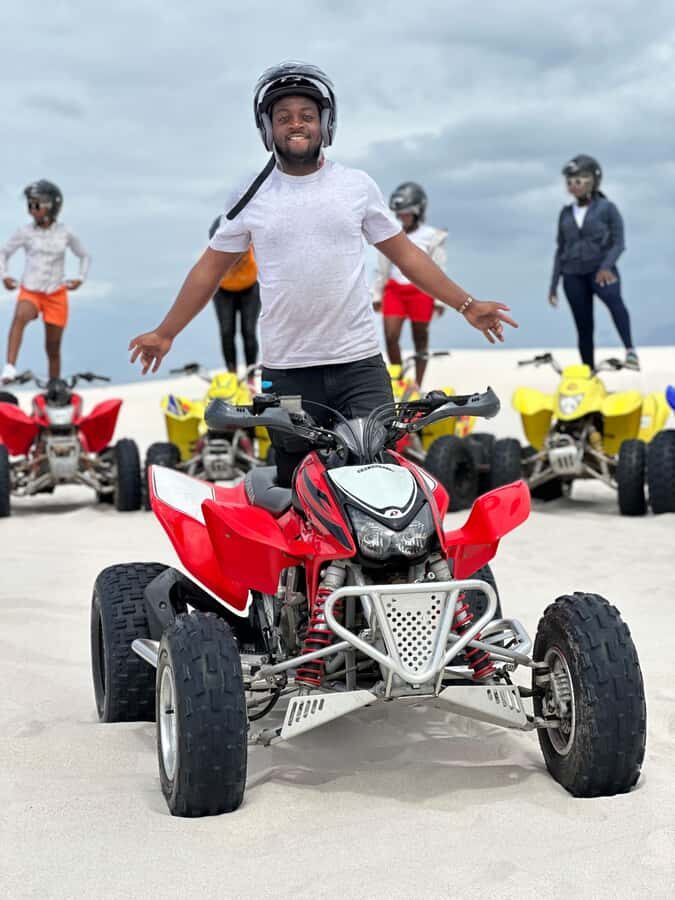Cape Town Sand Dunes ATV Quad bike tour & PHOTOS - Witzands Aquifer Nature Reserve and Atlantis Dunes: what you’re riding through