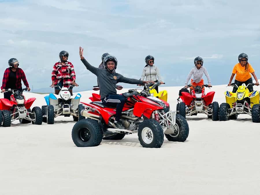 Cape Town Sand Dunes ATV Quad bike tour & PHOTOS - Timing that makes sense: 1 hour total, about 50 minutes on the quad