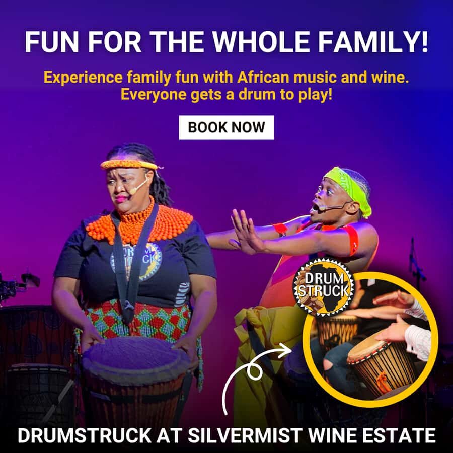 Cape Town: Silvermist Estate Wine Tasting & Drumstruck Show - FAQ