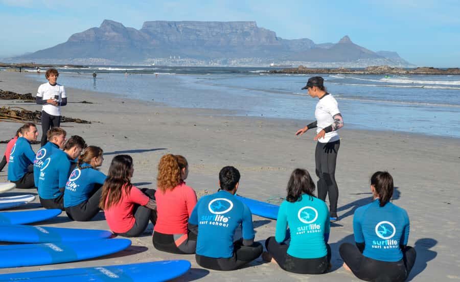 Cape Town:Learn to surf with the best view of Table Mountain - What you’ll do first: board handling, safety, and “don’t panic” skills