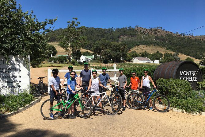 Franschhoek Cycle & Tasting Experience 4hr (Shared) - A 4-hour cycle through Franschhoek vineyards, with wine tastings built in