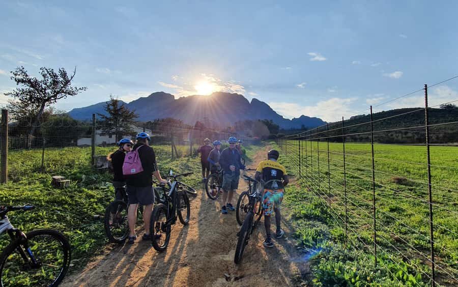 Franschhoek: E-bike Tour with Wine Tasting and Lunch - Off-road skill level: what intermediate mountain biking means in real life