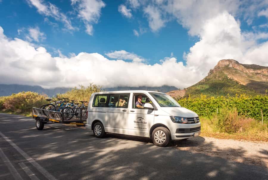 From Cape Town: Franschhoek Vineyards Bike Tour with Lunch - How Pickup and the Luxury Vehicle Fit In