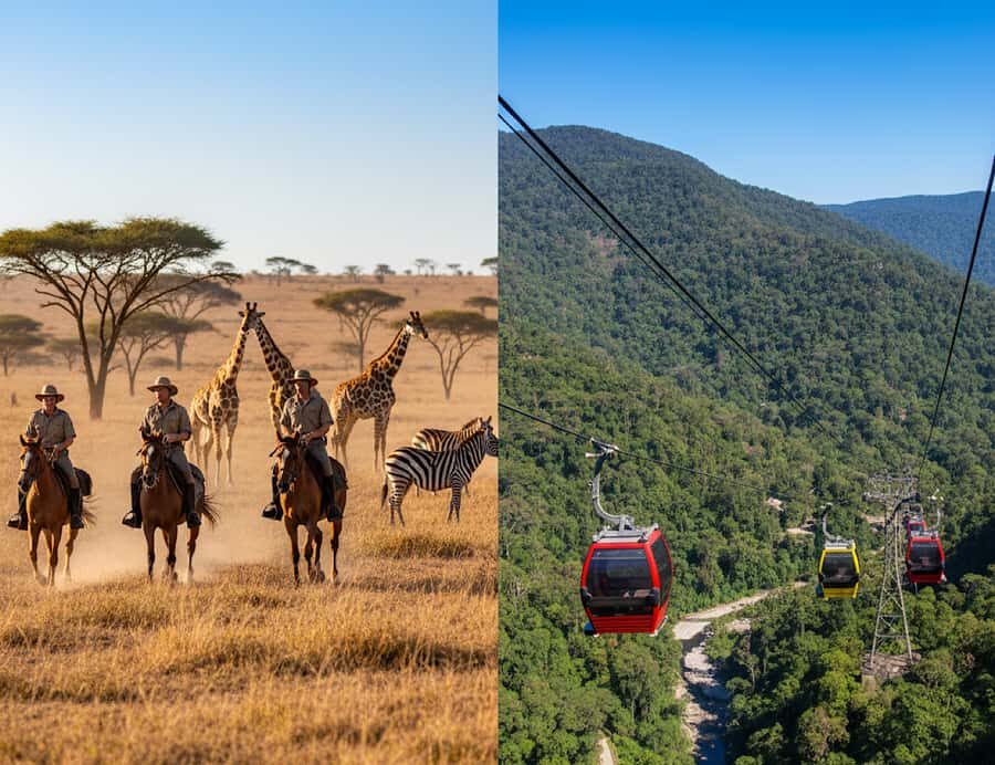 From Johannesburg: Horse-Riding Safari and Cable Car Tour - Johannesburg to Magaliesberg: the day’s start matters