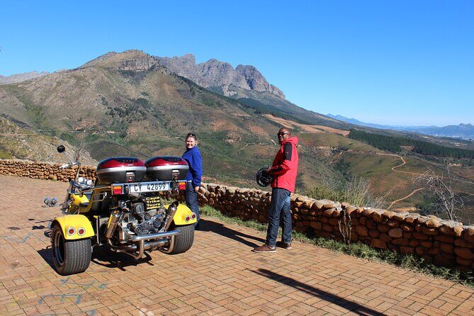 Full day Ceres and Bainskloof trike tour. - Cape Town pickup at 9:00 am and how to dress for open-air riding