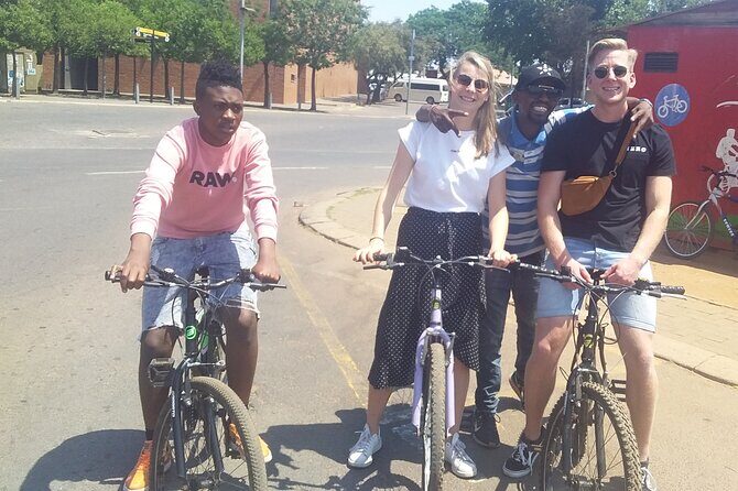 History Bicycle Tour of Soweto - Regina Mundi Church and the Squatter Camp Reality Check