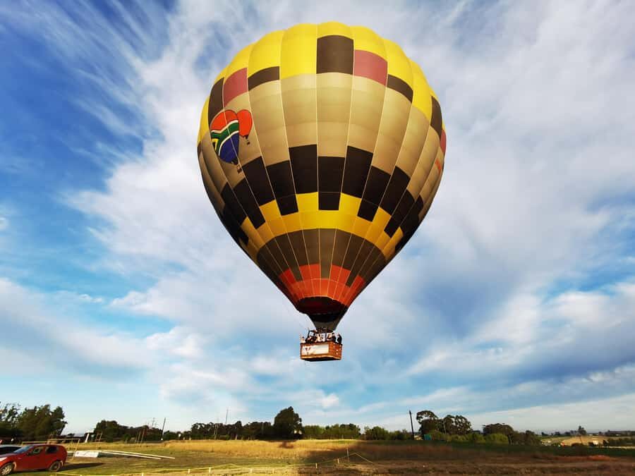 Hot air Balloon and Cape Winelands Private guided tour - Balloon over Stellenbosch: the view that sells the whole day