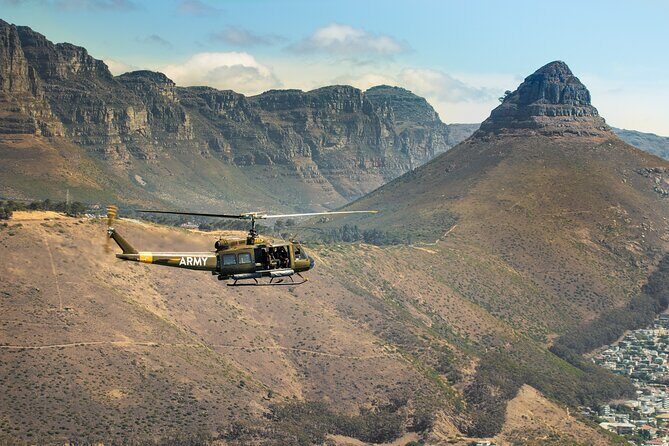 Huey Army Helicopter Adventure Flight in Cape Town - The West Coast flight: low-level flying and simulated combat moves