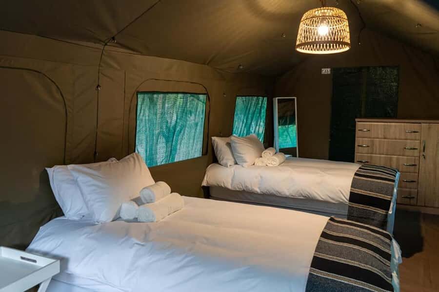 Johannesburg: 3-Day Kruger Budget Glamping Safari - Sekekama Tented Camp and the first sunset drive in Blue Canyon