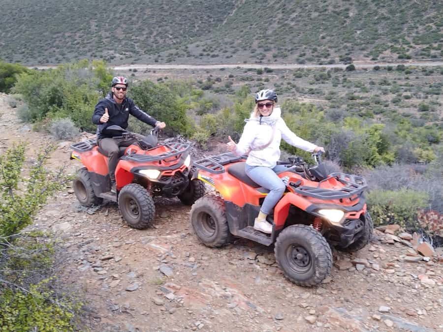 KLEIN KAROO at Oudtshoorn QUAD BIKE FUN RIDE - Riding through the Klein Karoo: trails, obstacles, and control
