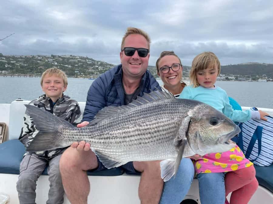 Knysna Lagoon Fishing Charter - Meet at The Water Club in Thesen Harbor Town