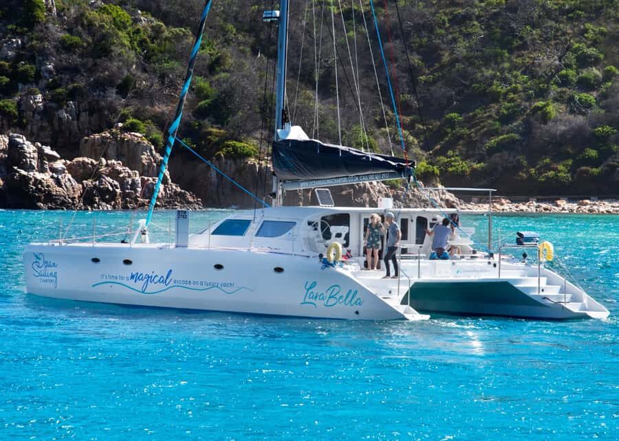 Knysna: Luxury Sunset Cruise with Captain's Barbeque - Your luxury catamaran setup and who runs the show