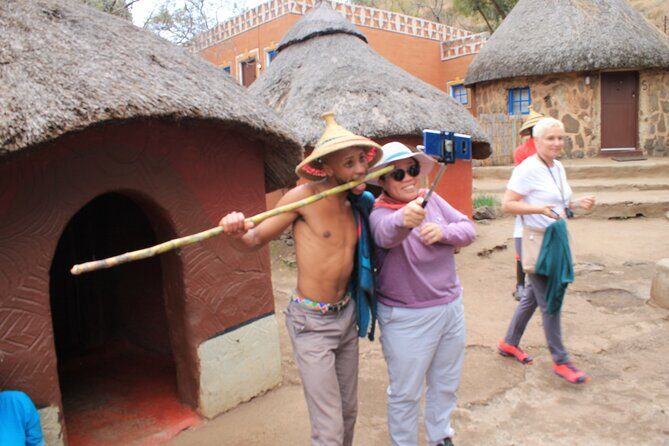 Lesedi Cultural Village from Johannesburg - Ndebele Village First: Multimedia Context That Makes the Rest Click