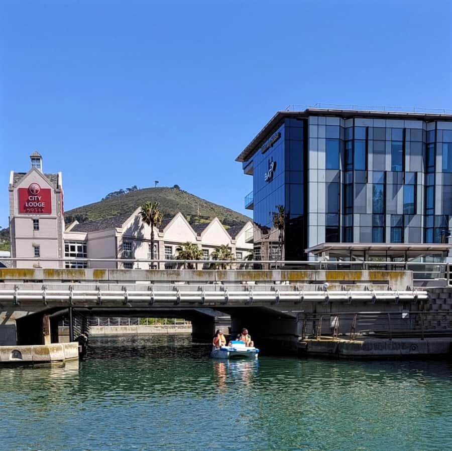 Pedal Boat Ride V&A Waterfront - Cape Town - V&A Waterfront canals: a fun way to see Cape Town close up