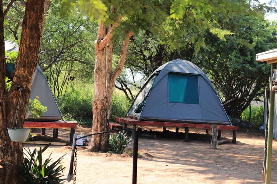 Pilanesberg: Two-Day Camping Adventure from Johannesburg - Tlou Tented Safari Camp and the camping reality near the gate