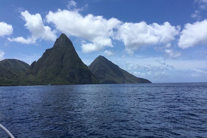 Private All Inclusive Speedboat to Soufriere with Lunch, Mud Bath & Waterfall - Stop 4: Marigot Bay views with that postcard harbor feel
