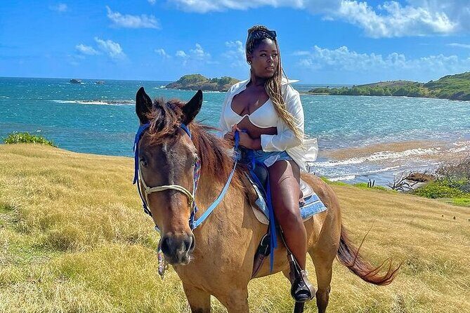 Private Beach Picnic Horseback Ride with Sandy Hoofs St. Lucia - Weather reality: riding rain or sun, plus rocky trail considerations
