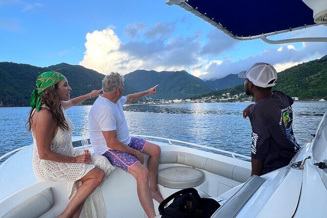 Private Boat Charter St. Lucia, boat tour to Soufriere. Full day - Stop 1: Anse Cochon snorkeling time with gear included