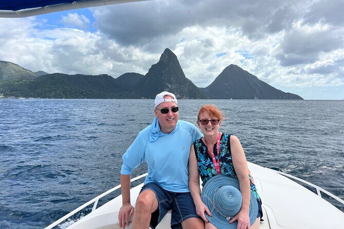 Private Boat Charter St. Lucia, boat tour to Soufriere. Full day - Marigot Bay history lesson and a pass-by fishing village
