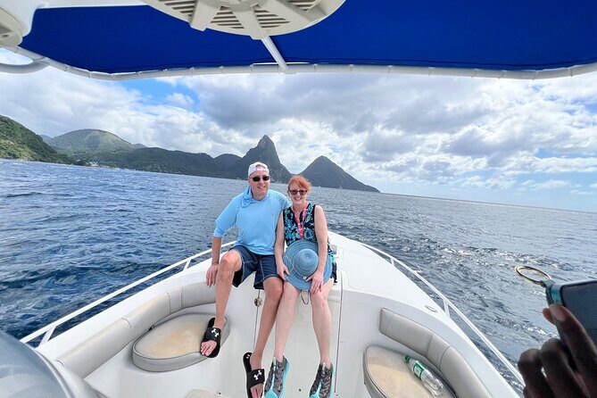 Private Boat Charter St. Lucia, boat tour to Soufriere. Full day - Piton Falls: quiet mineral water when you want it