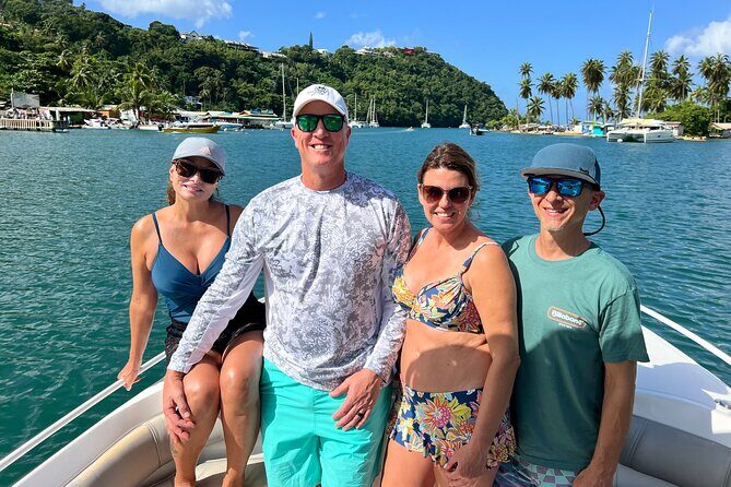 Private Boat Charter St. Lucia, boat tour to Soufriere. Half day. - The big appeal: a private boat day that actually feels relaxed