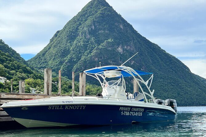 Private Boat Charter St. Lucia, boat tour to Soufriere. Half day. - Stop 2: Anse Chastanet Beach and the black-sand marine reserve snorkeling