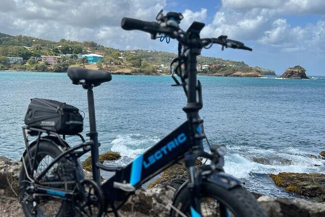Private E-bike Tour in St. Lucia Northern - Pigeon Island National Landmark: The Ocean Split You Can Actually See