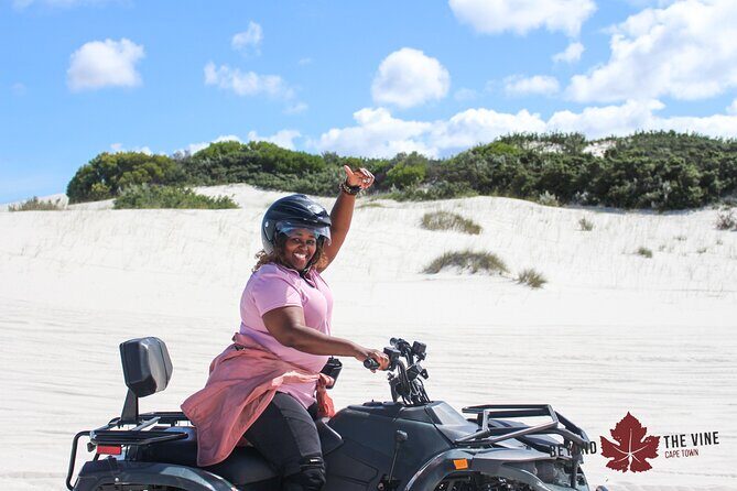 Quad bike in the Atlantis sand dunes Cape Town - Atlantis Dunes quad biking: what you’re really getting