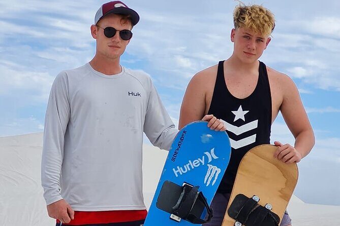 quadbiking and sandboarding combo - What you actually get: included items vs. possible extras