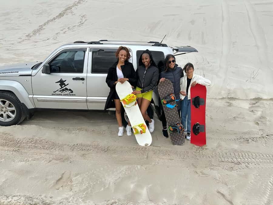 Sandboarding with jeep - drive uphill - Atlantis Dunes plus a 4x4: why this feels different