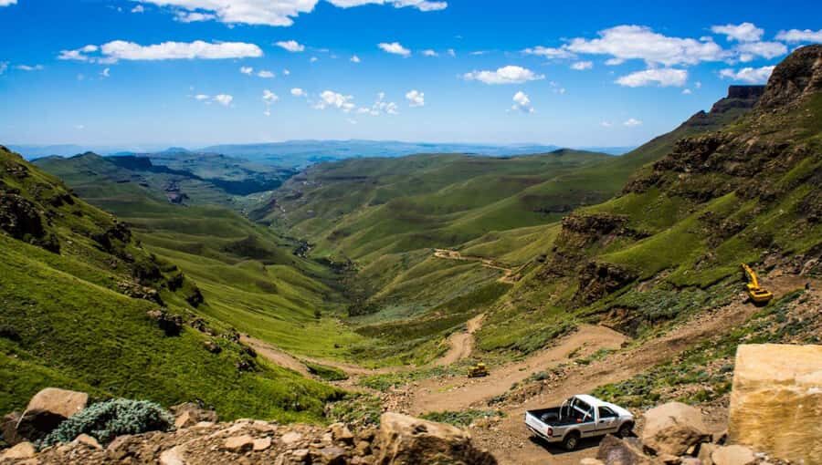 Sani Pass & Lesotho Tour from Durban 1 Day - The 4x4 Sani Pass drive: switchbacks, steep grades, and real momentum