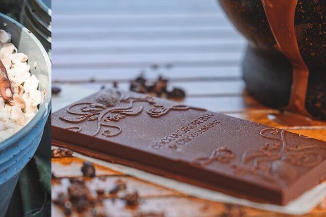 Soufriere vibes Tour ( pick up Rodney bay,St.Lucia) - Stop 2: Rabot Hotel (Hotel Chocolat) bean-to-bar hands-on tour