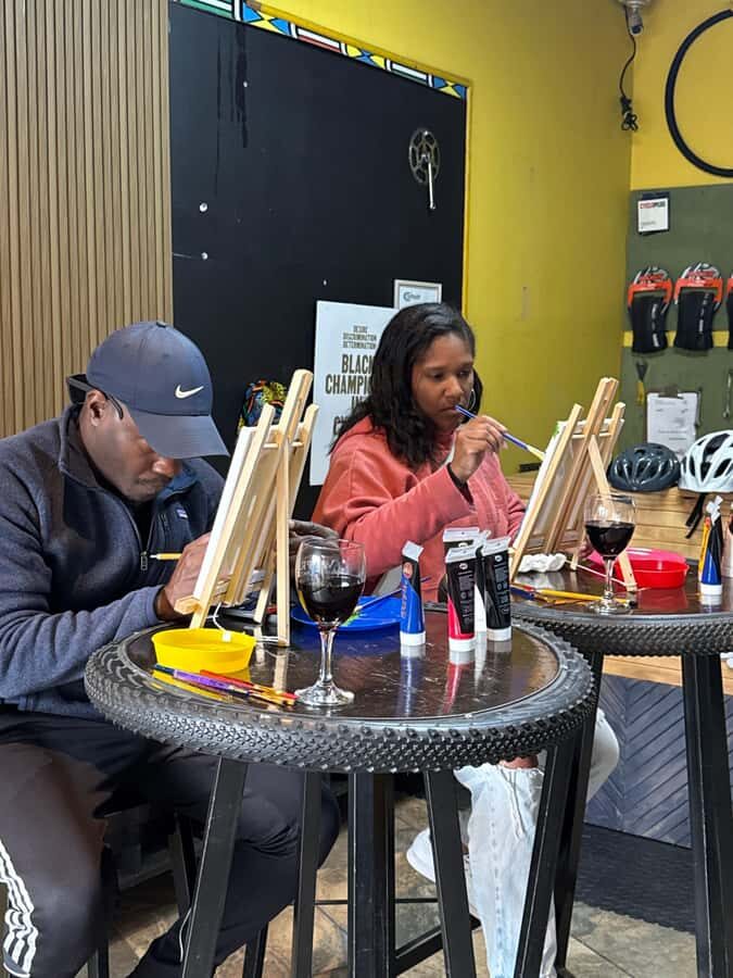 Soweto: Sip & Paint Walking Tour & Take Home a Canvas - Street Food Tasting and Wine Tasting Stops (45 Minutes Each)
