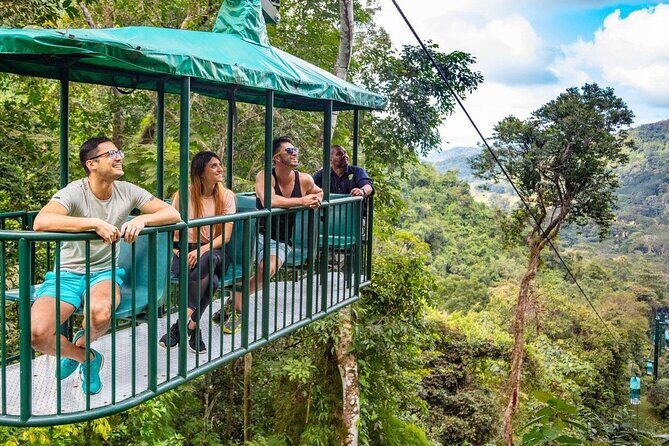St. Lucia 3 in 1 Combo: Aerial Tram, Rainforest Trail & Zipline - Aerial Tram Ride: Cooler Air and Big Views