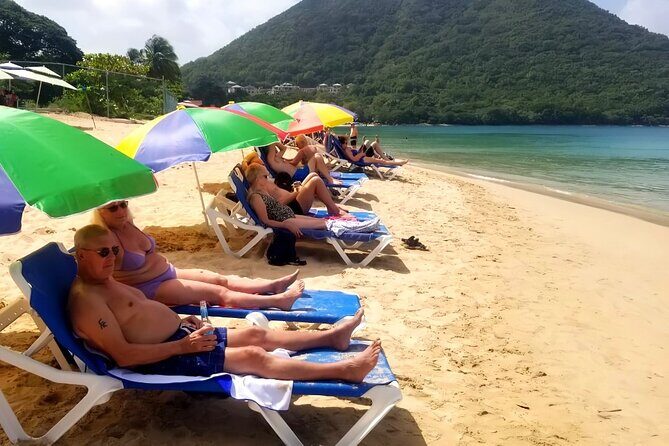 St. Lucia Beach Day with Paradise Beach Comforts & Transportation - Reduit Beach Time: The Whole Point Is Breathing Room