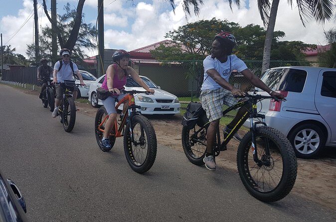 St Lucia Coastal Bike Tour to Pigeon Island - Entering St Lucia’s Northern Coast at Spinnakers Beach Bar