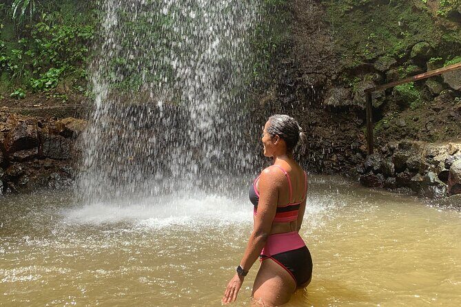 St Lucia Pitons Waterfalls and Mud Bath Experience. - Toraille Waterfall: a short refresh without the long hike