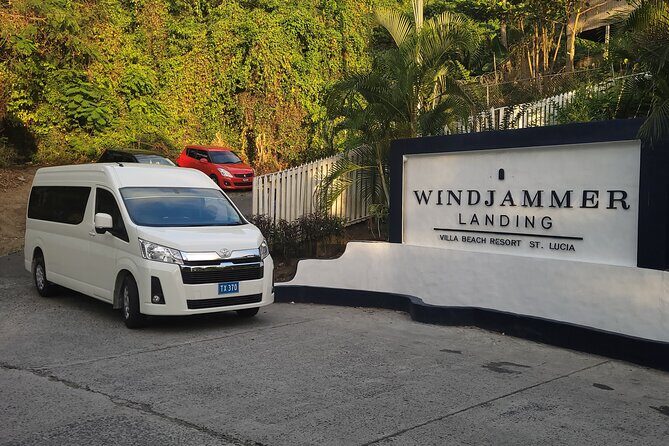 St. Lucia Private Airport Transfers - Comfort you can feel: BMW X3 or a 14 seater bus