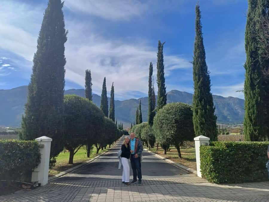 Stellenbosch, Franshoek ,Paarl Region (20 wine tastings) - Delheim lunch on the terrace, with a real meal break