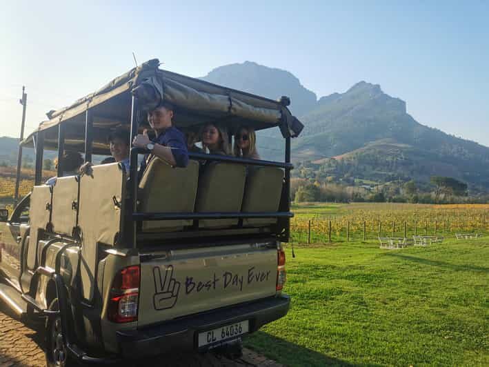 Stellenbosch North Guided Wine Safari (Tastings Excluded) - Pickup at Visit Stellenbosch and the Open 4x4 Ride Reality Check