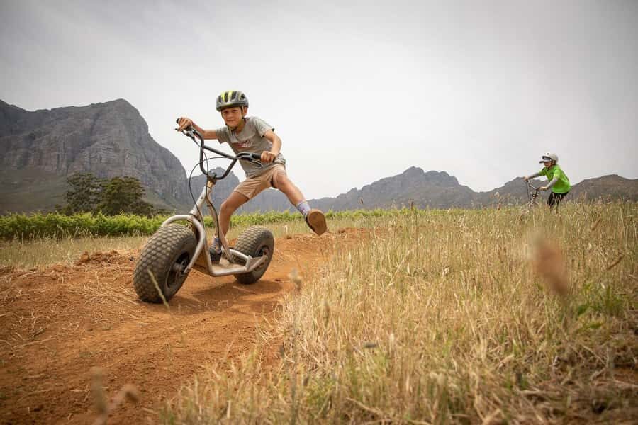 Stellenbosch Winelands downhill gravity Scooter - Quick, Practical Highlights