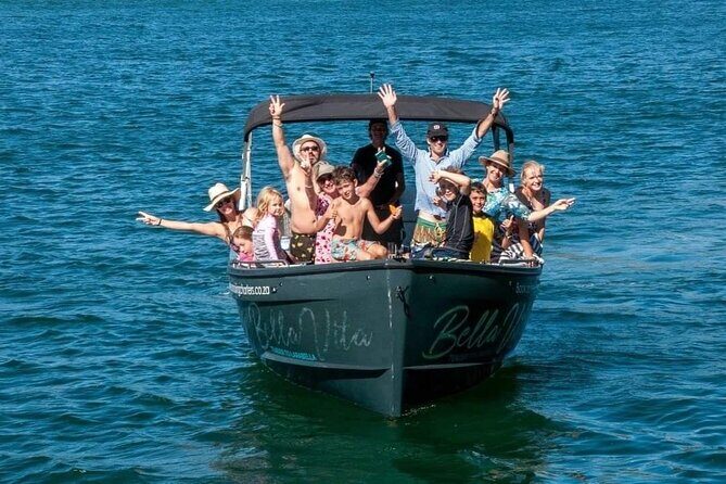 Sunset Boat Cruise on Bella Vita Champagne Lounger - Meeting at Sirocco28 on Thesen Island (and getting comfortable fast)